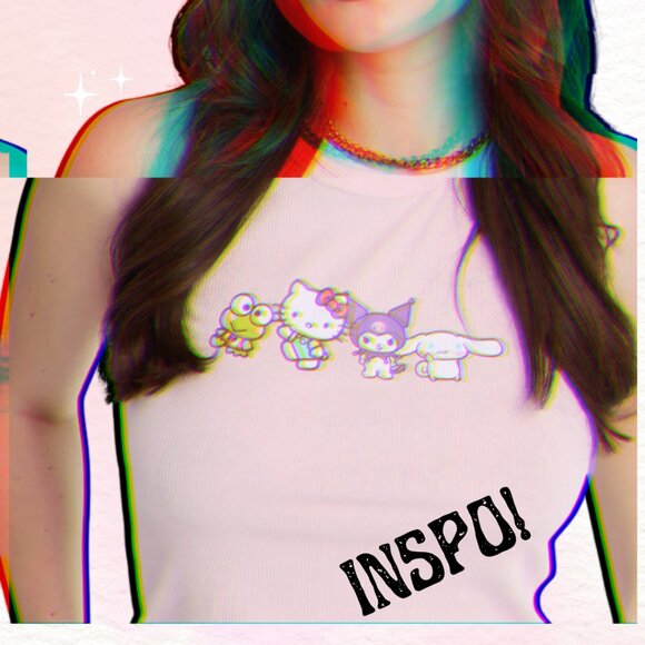 Embroidered Hello Kitty and Friends Tank Top - Picture 4 of 4